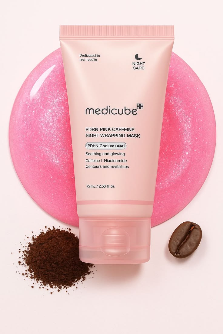 Medicube PDRN Pink Caffeine Night Wrapping Mask - producto