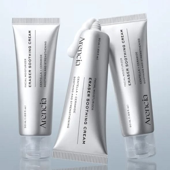 Arencia Eraser Soothing Cream 50ml - tres tubos textura