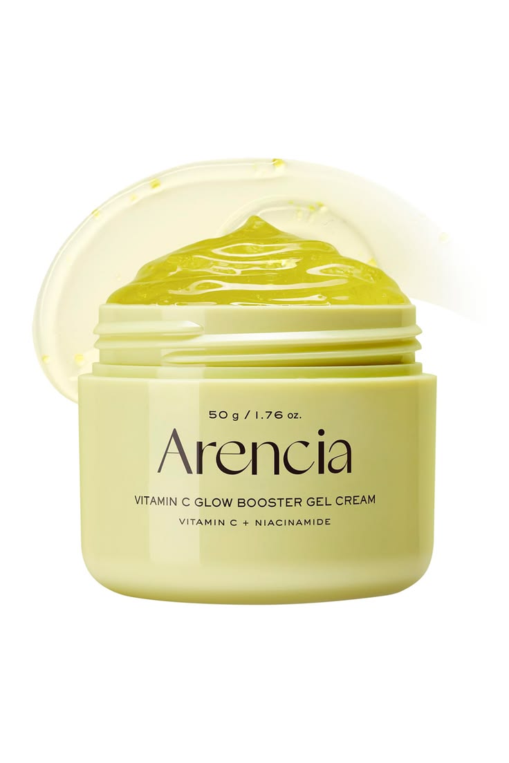 Arencia Vitamin C Glow Booster Gel Cream - producto fondo blanco textura