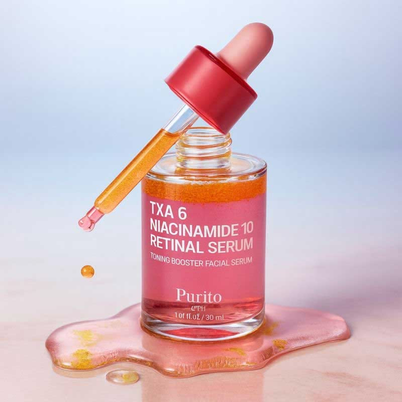 Purito Seoul TXA 6 Niacinamide 10 Retinal Serum - textura del suero
