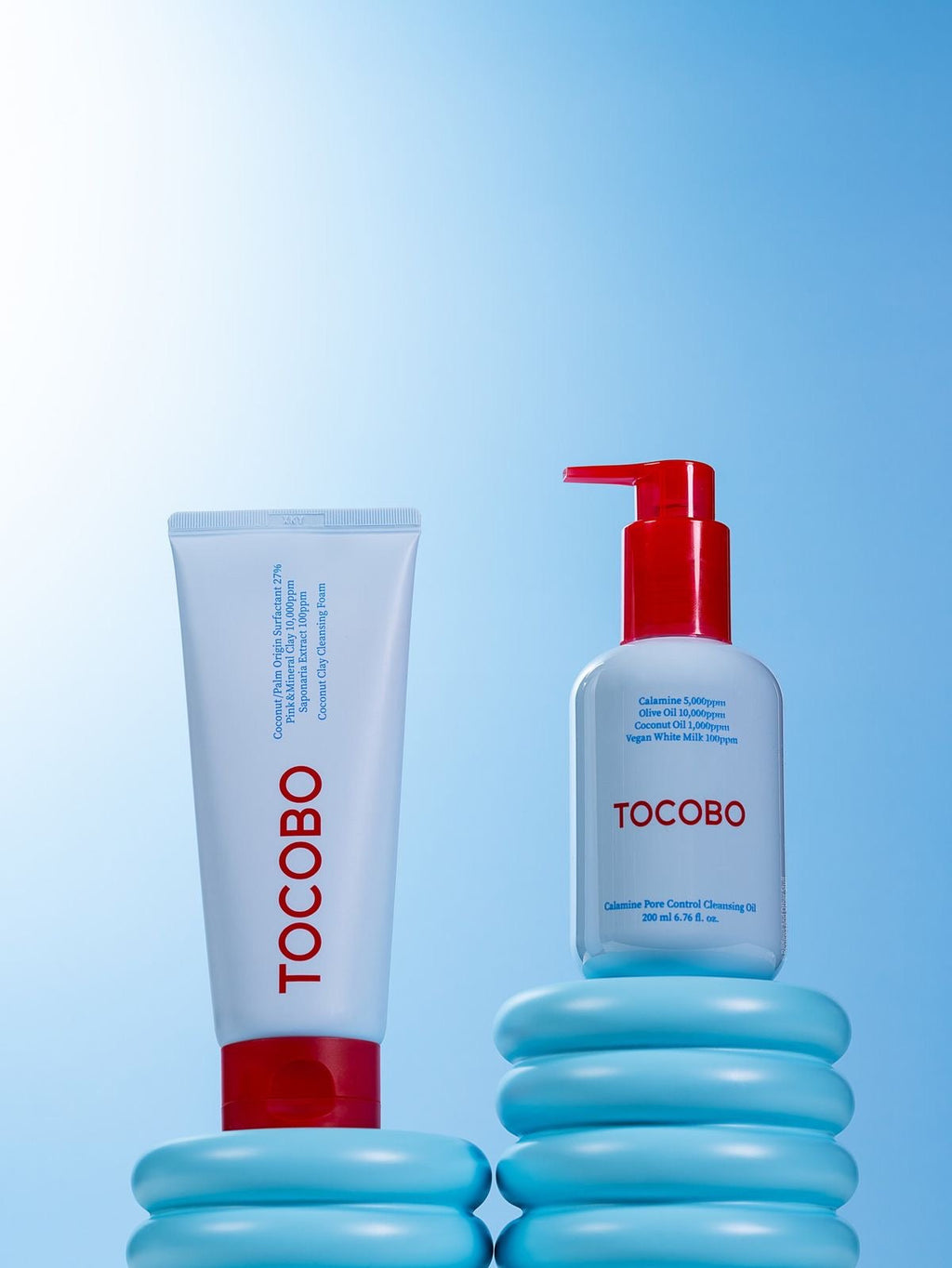 Tocobo Double Cleansing Duo – Calamine Pore Control Cleansing Oil + Coconut Clay Cleansing Foam