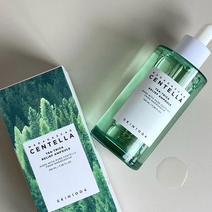 SKIN1004 Madagascar Centella Tea-Trica Relief Ampoule - producto y caja