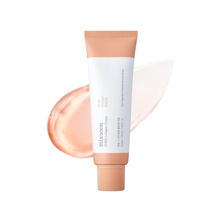 Mixsoon PDRN Collagen Cream 50ml - producto fondo blanco con textura